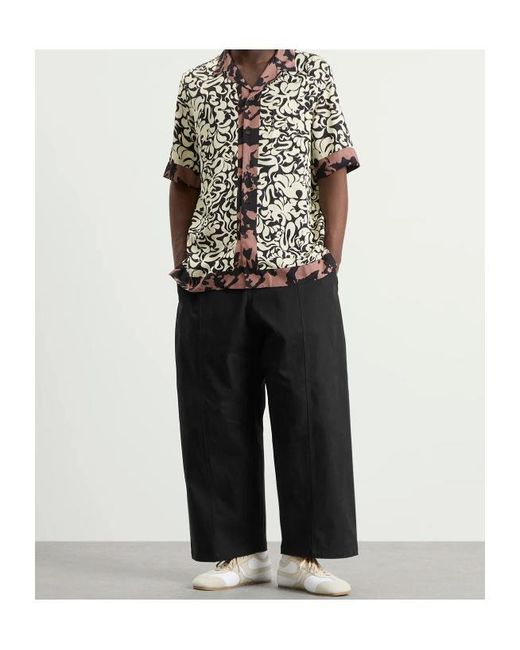 Dries Van Noten White Carltone Patterned Shirt for men
