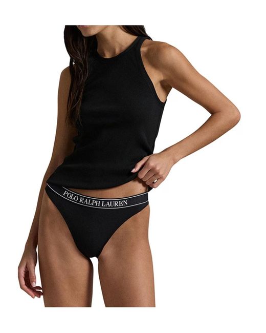 Polo Ralph Lauren Black Logo Striped Underpants