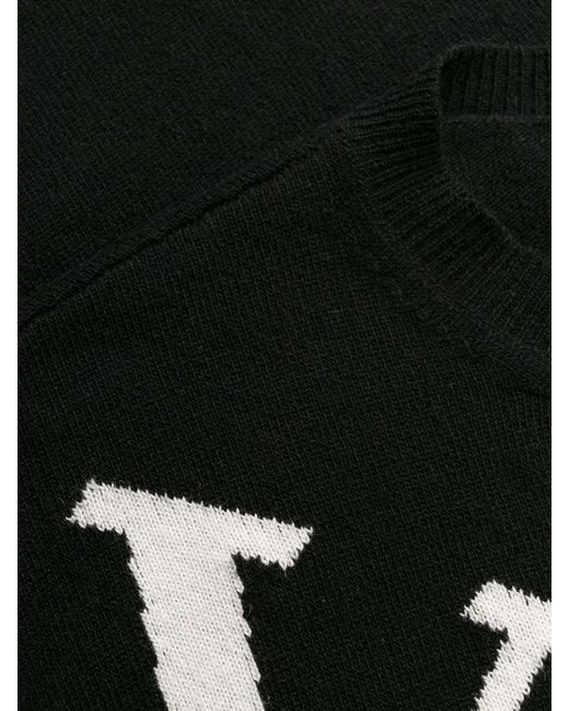 Valentino Black Logo Printed Sweater for men