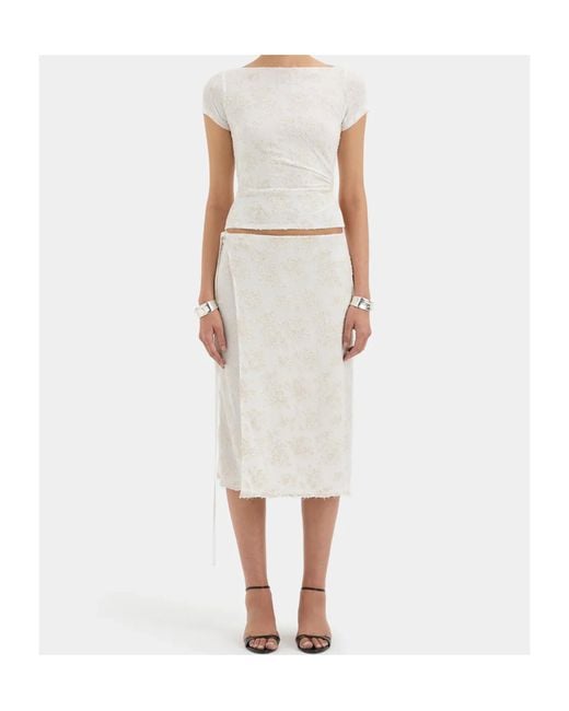 Sir White Blanca Wrap Skirt