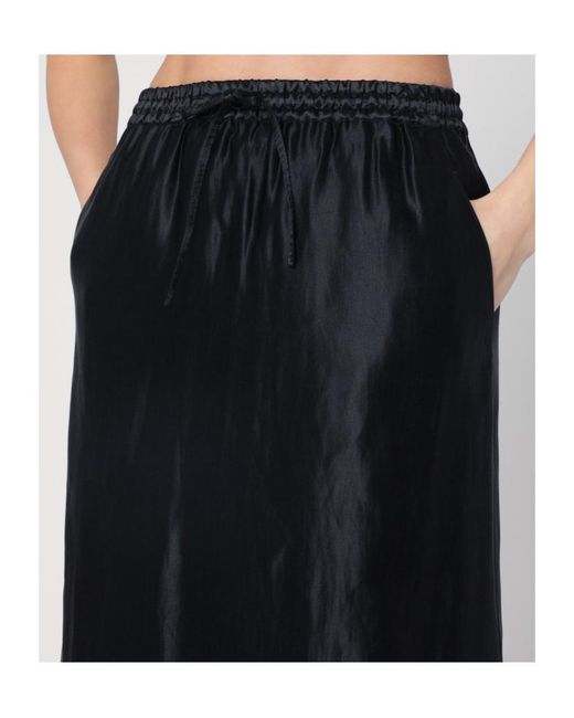 Loulou de Saison Black Elastic Waist Skirt