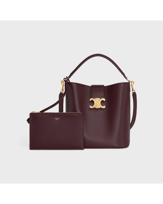 Céline Purple Medium Bucket Louise
