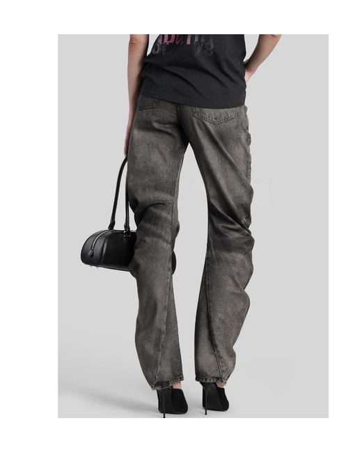 DIESEL Gray D-Twisty-Fsj Logo Patch Jeans