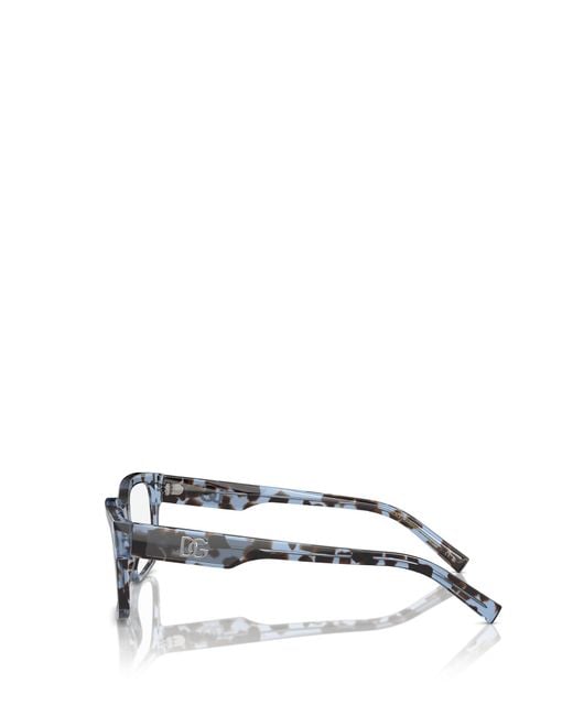 Dolce & Gabbana White Eyewear Rectangular Frame Glasses for men