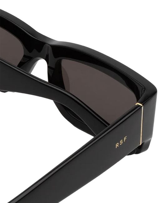 Retrosuperfuture Black Rectangle Sunglasses for men
