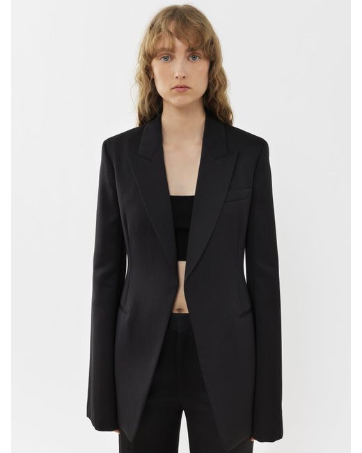 Chloé Black Chloé Single-Breasted Tailored Jacket
