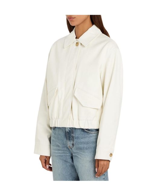 Vince White Twill Jacket