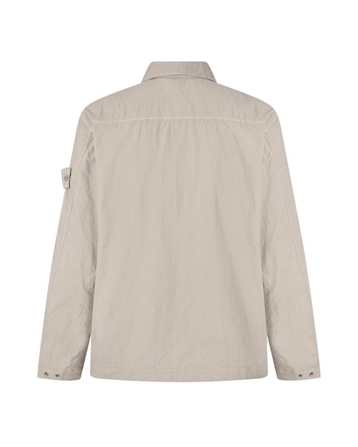 Stone Island Gray Shirt-Style Jacket for men