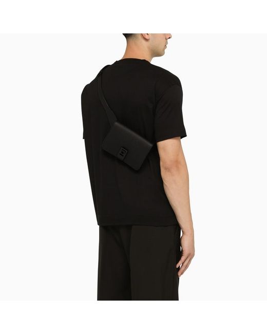 Ferragamo Black Gancini Buckle Pocket for men