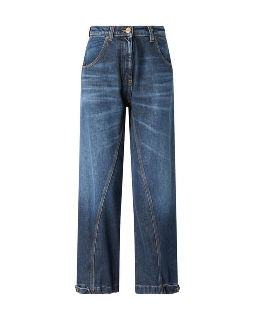 Pinko Blue Straight-Fit Jeans With Workwear Loop