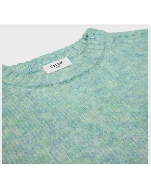 Céline Green Crewneck Sweater