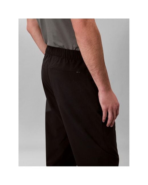 Calvin Klein Black Lace-Up Casual Pants for men