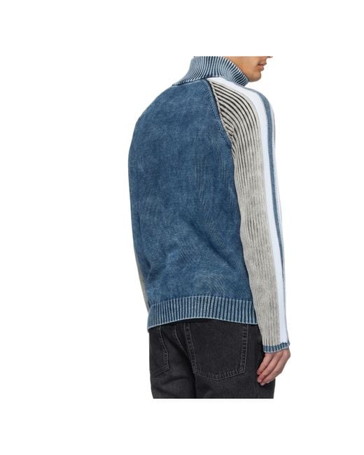 DIESEL Blue K-Heronimo Raglan-Sleeve Cardigan for men
