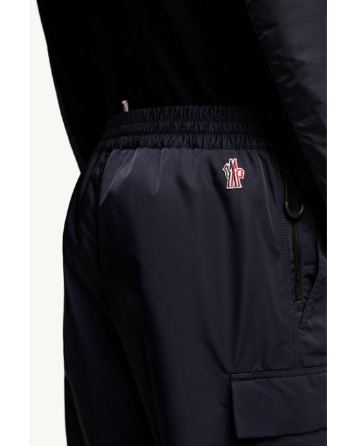 Moncler Blue Grenoble Drawstring Tapered Pants for men