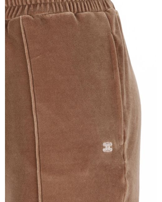Céline Brown Drawstring Casual Pants