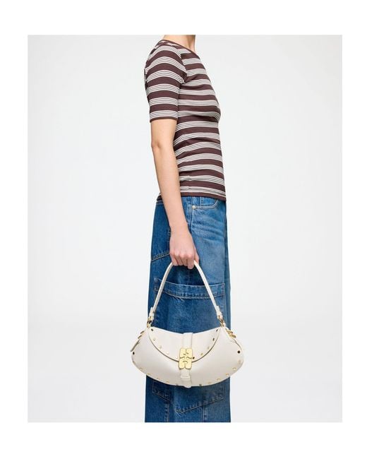 Ganni Natural B-Kat Bag Studs
