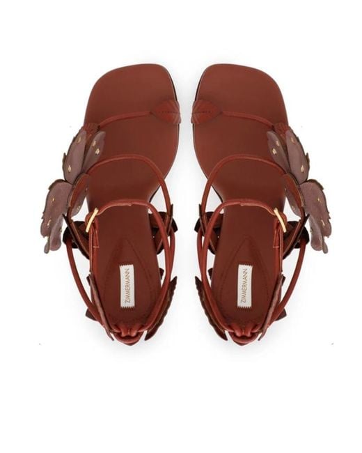 Zimmermann Brown Brightside Sandals