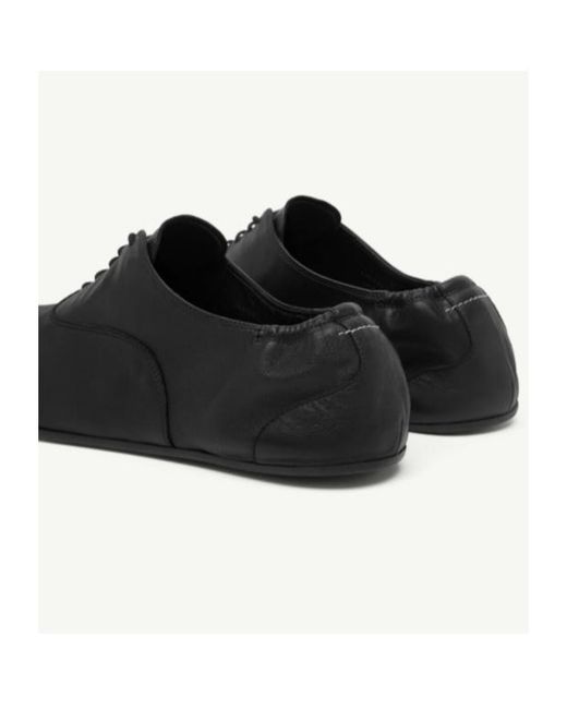 MM6 by Maison Margiela Black Square-Toe Lace-Up Shoes for men