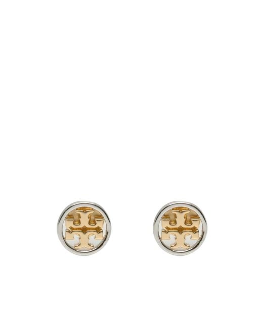 Tory Burch Metallic Miller Stud Earrings