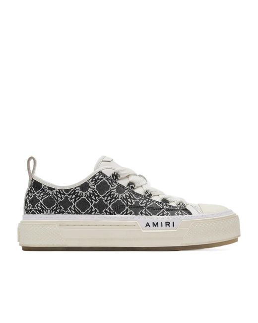 Amiri Ma Jacquard Low Sneakers in Gray for Men | Lyst