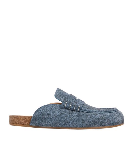 J.W. Anderson Blue Stitched Mules