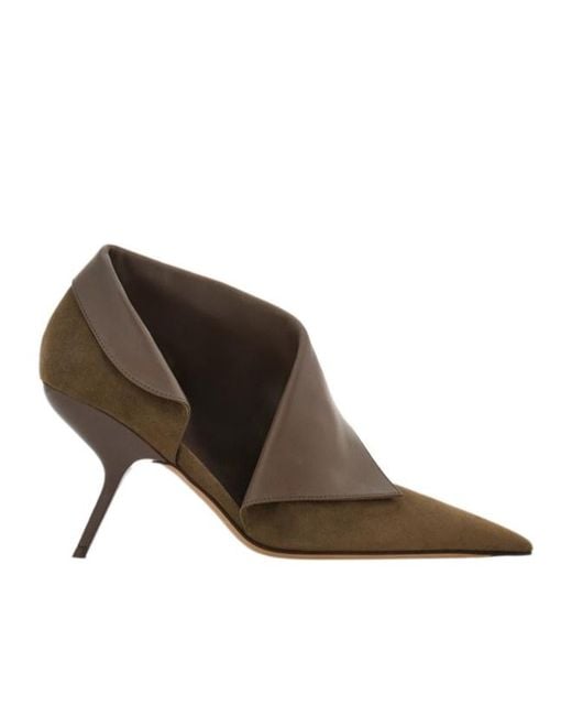 Ferragamo Brown 85Mm Eva Pumps