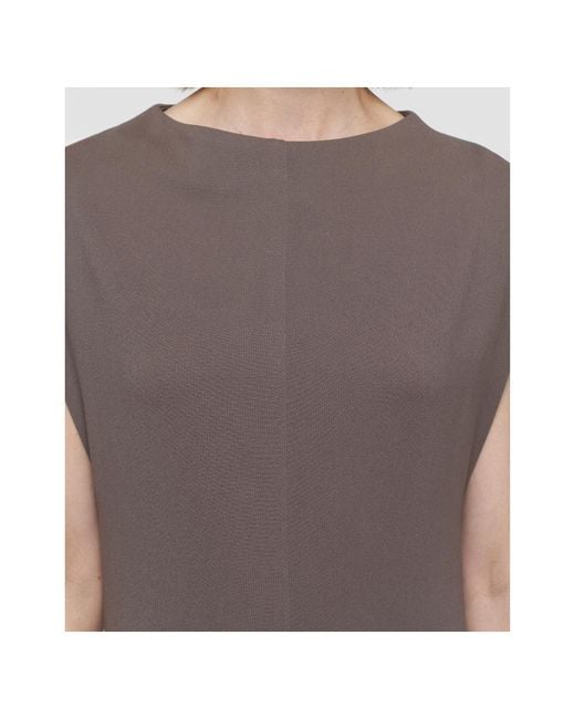 Joseph Brown Sleeveless Midi Dress