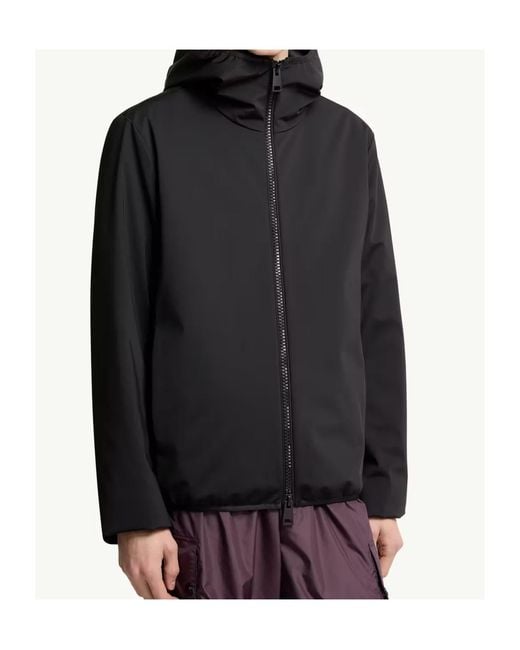 Moncler Blue Logo Patch Zip-Up Jacket for men