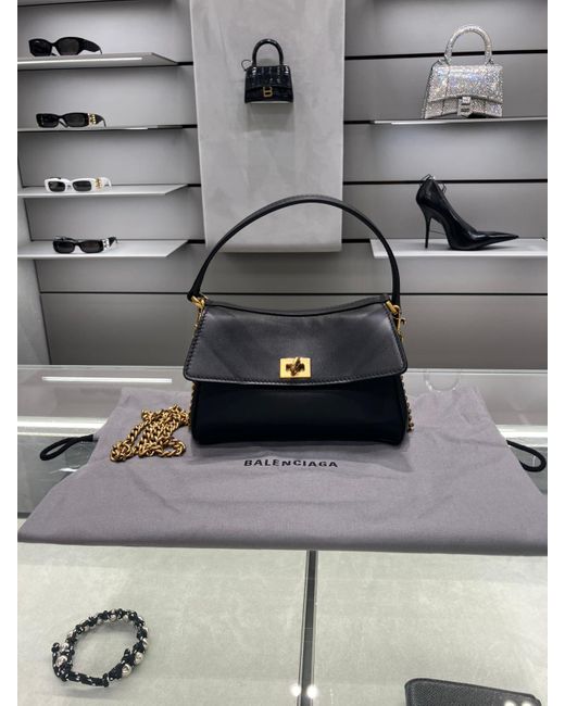 Balenciaga Rodeo Nano Bag With Chain in Gray | Lyst Balenciaga Rodeo Nano Bag With Chain in Gray | Lyst