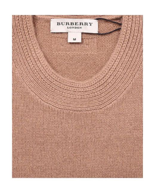 Burberry Pink Logo Knitted Pullover