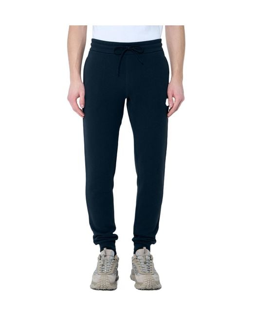 Moncler Blue Logo Patch Drawstring Joggers for men
