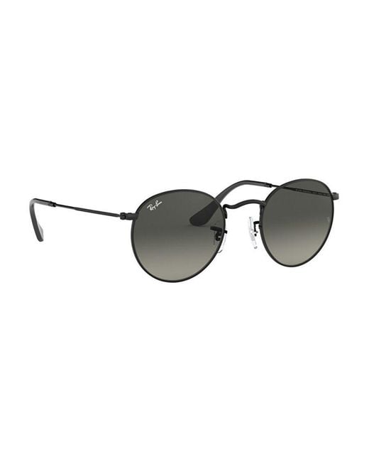 Ray-Ban Metallic Round Frame Sunglasses for men