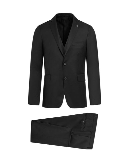 Tagliatore Blue Single-Breasted Three-Piece Suit Set for men