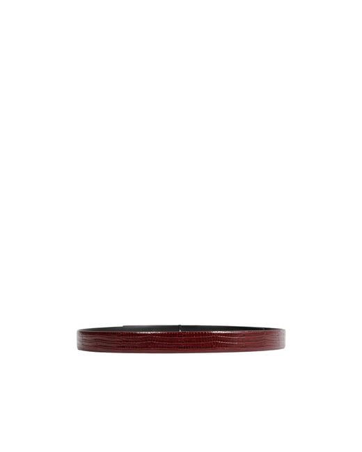 Tom Ford White T-Buckle Belt for men