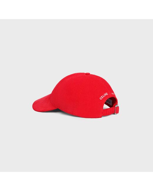 Céline Red Vivienne Cap for men