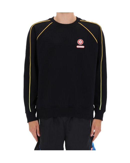 Casablanca Black Relaxed Fit Sweatshirt for men