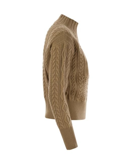 Max Mara Green Miranda Crewneck Knitted Jumper