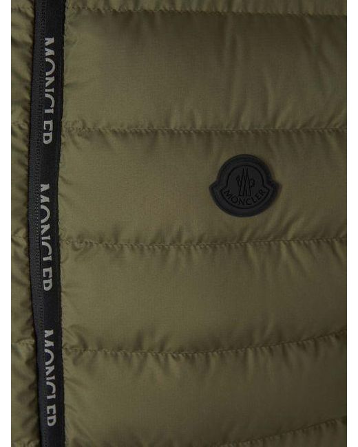 Moncler Green Zip-Up Padded Down Gilet for men