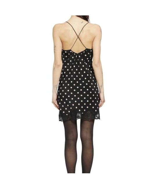 Saint Laurent Black Polka Dot Sundress