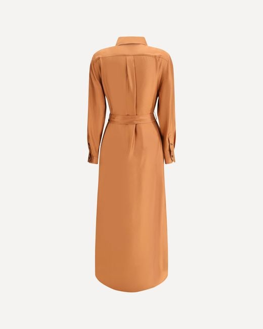 Tom Ford Orange Classic Collar Shirt Dress