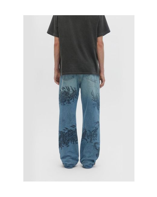 DOMREBEL Blue Hops Jeans for men