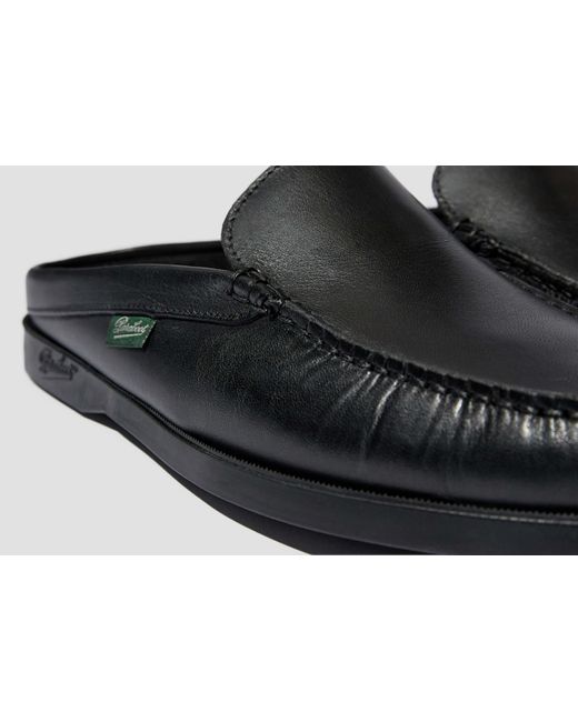 Paraboot Black Round-Toe Mules for men