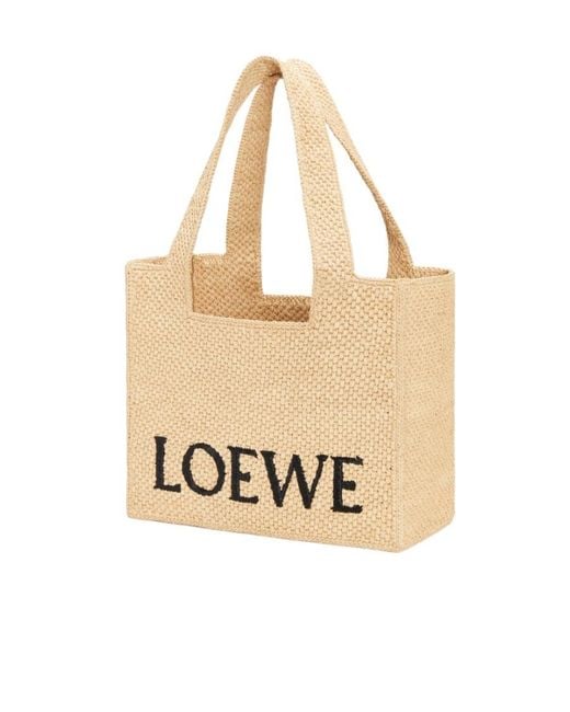 Loewe Natural Logo Embroidered Medium Tote Bag