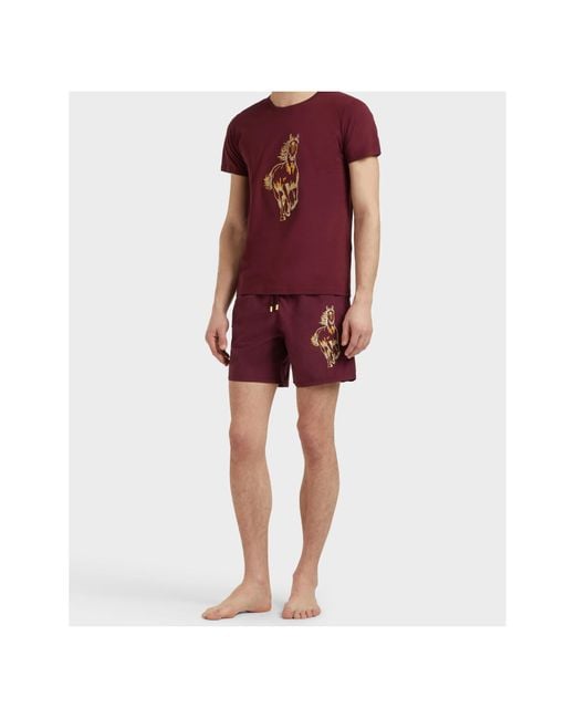 Vilebrequin Year Of The Horse Embroidered Swim Shorts for men