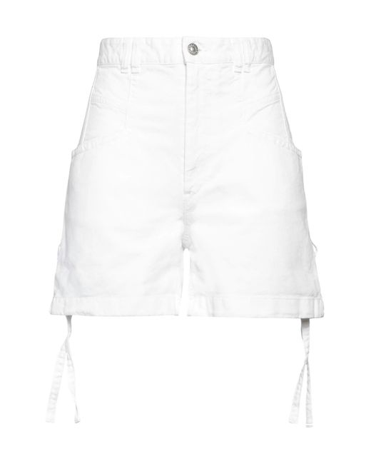 Isabel Marant White Colored Denim Shorts