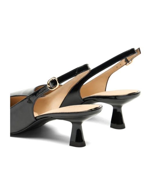 Stuart Weitzman Black Stuart Sculpt Slingback 50