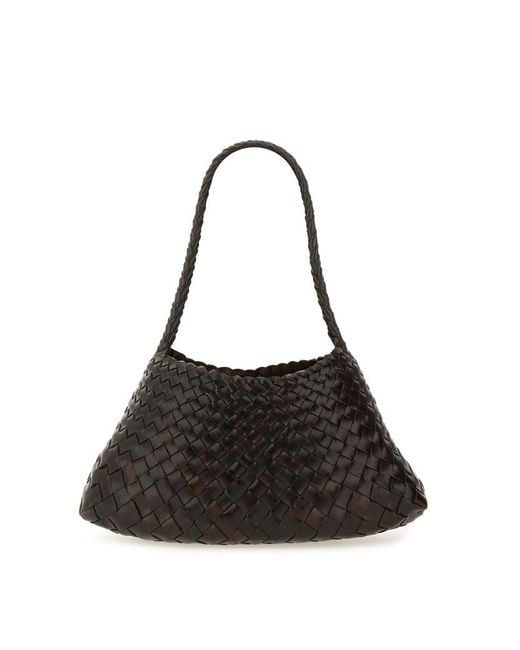 Dragon Diffusion Black Mini Rosanna Leather Tote Bag