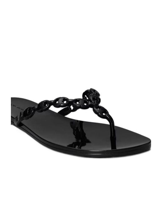 Tory Burch White Chain Thong Flat Sandals