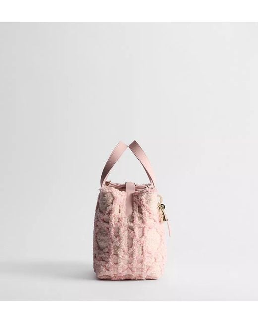 Dior Pink Small Toujours Vertical Tote Bag