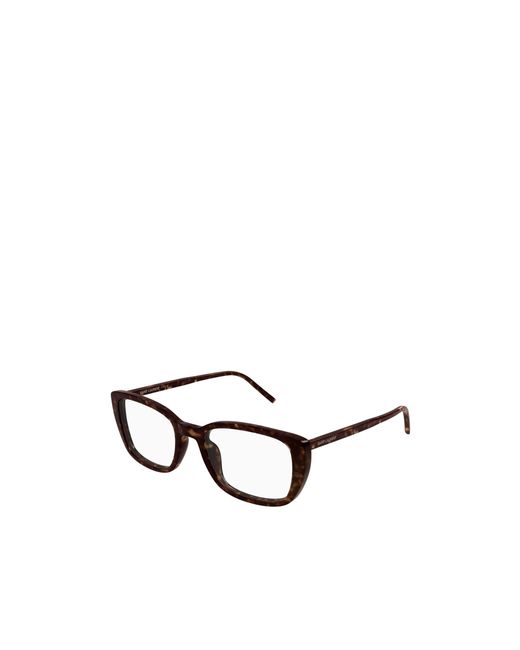 Saint Laurent White Eyewear Square-Frame Glasses